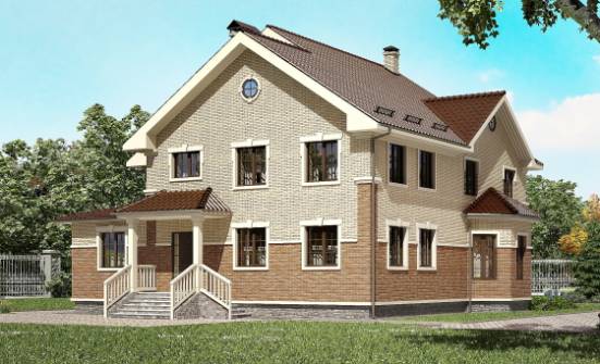 300-004-Л Проект двухэтажного дома, просторный коттедж из поризованных блоков Димитровград | Проекты домов от House Expert