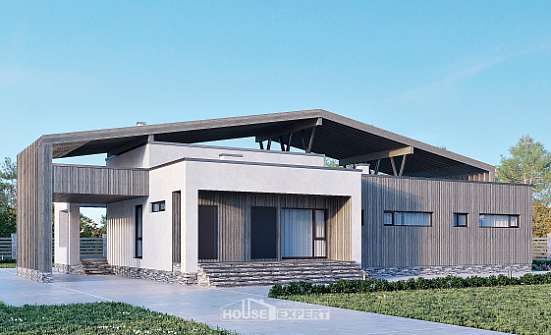 170-011-Л Проект одноэтажного дома, компактный дом из кирпича Димитровград | Проекты домов от House Expert