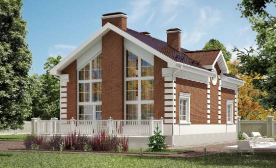 160-009-П Проект двухэтажного дома с мансардой, экономичный дом из поризованных блоков Димитровград | Проекты домов от House Expert