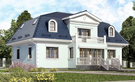 210-004-Л Проект двухэтажного дома мансардой, средний домик из газосиликатных блоков Димитровград | Проекты домов от House Expert