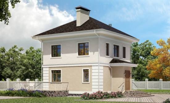 090-003-Л Проект двухэтажного дома, современный загородный дом из арболита Димитровград | Проекты домов от House Expert