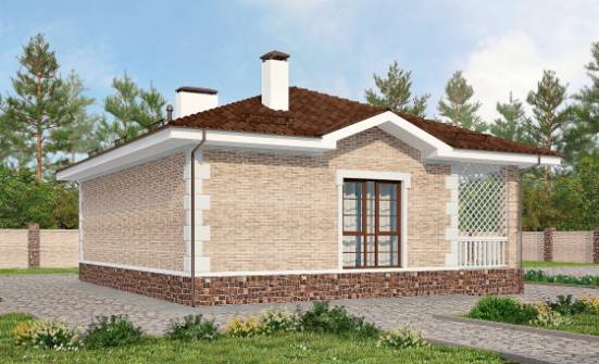065-002-П Проект бани из кирпича Ульяновск | Проекты домов от House Expert