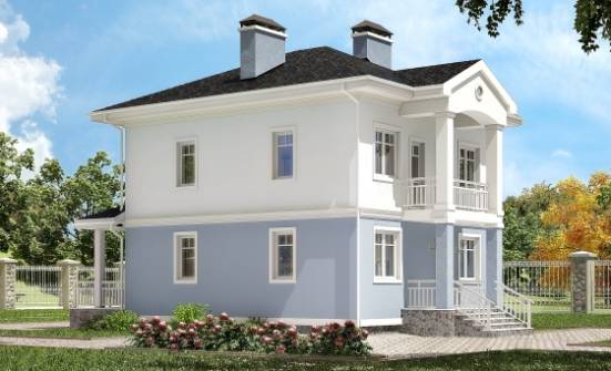 120-001-П Проект двухэтажного дома, красивый домик из газосиликатных блоков Димитровград | Проекты домов от House Expert