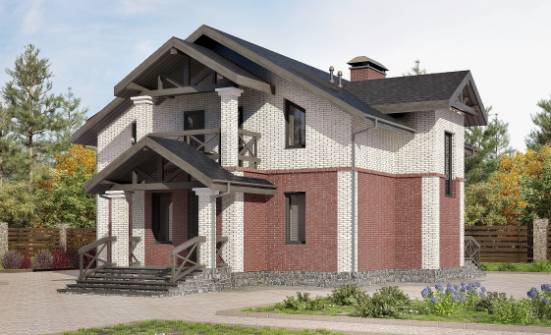 160-014-Л Проект двухэтажного дома, небольшой домик из керамзитобетонных блоков Ульяновск | Проекты домов от House Expert