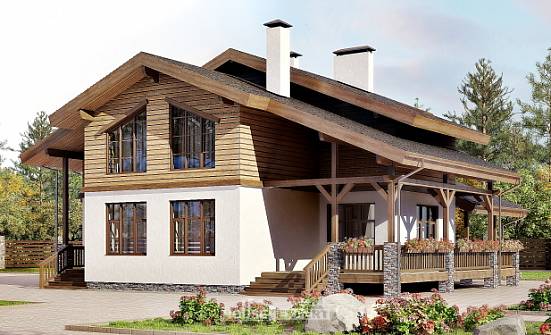 210-006-П Проект двухэтажного дома мансардный этаж, современный домик из кирпича Димитровград | Проекты домов от House Expert