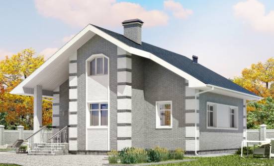 115-001-Л Проект двухэтажного дома с мансардой, экономичный загородный дом из газобетона Димитровград | Проекты домов от House Expert