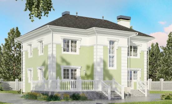 155-005-П Проект двухэтажного дома, небольшой коттедж из теплоблока Димитровград | Проекты домов от House Expert