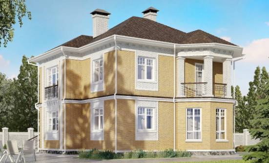 160-001-Л Проект двухэтажного дома, простой домик из арболита Ульяновск | Проекты домов от House Expert
