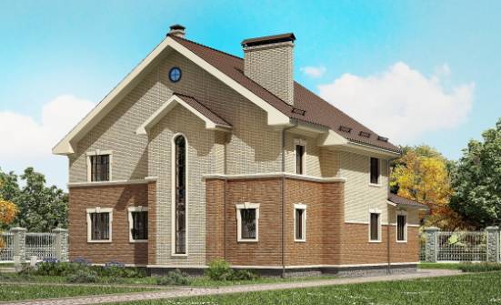 300-004-Л Проект двухэтажного дома, просторный коттедж из поризованных блоков Димитровград | Проекты домов от House Expert