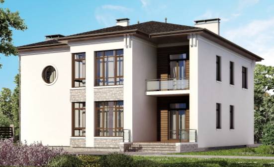 300-005-П Проект двухэтажного дома, огромный загородный дом из кирпича Ульяновск | Проекты домов от House Expert