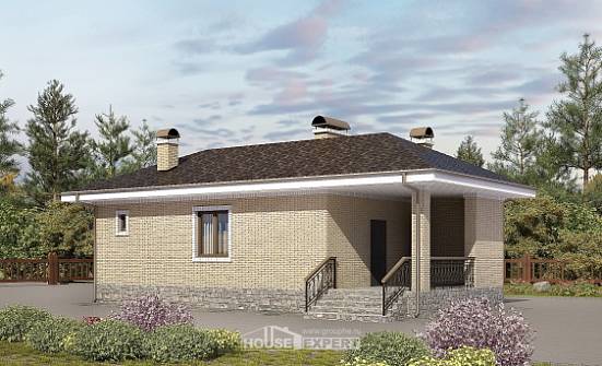 040-002-П Проект бани из теплоблока Димитровград | Проекты домов от House Expert