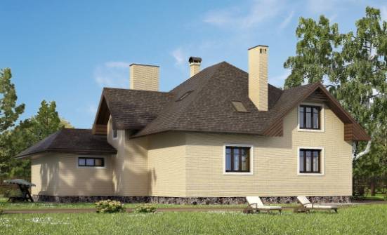 275-003-П Проект двухэтажного дома с мансардой и гаражом, классический загородный дом из кирпича Димитровград | Проекты домов от House Expert