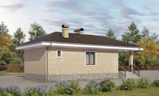 040-002-П Проект бани из теплоблока Димитровград | Проекты одноэтажных домов от House Expert