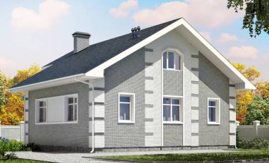 115-001-Л Проект двухэтажного дома с мансардой, экономичный загородный дом из газобетона Димитровград | Проекты домов от House Expert