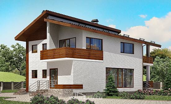 180-009-П Проект двухэтажного дома мансардный этаж, красивый домик из кирпича Димитровград | Проекты домов от House Expert