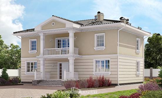 210-005-Л Проект двухэтажного дома, просторный загородный дом из газосиликатных блоков Димитровград | Проекты домов от House Expert