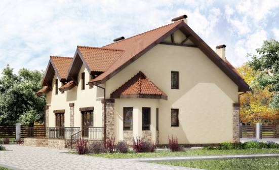 240-001-П Проект двухэтажного дома с мансардой, простой дом из арболита Димитровград | Проекты домов от House Expert