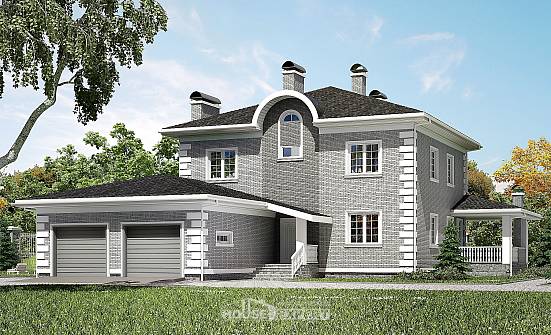 245-004-Л Проект двухэтажного дома и гаражом, красивый дом из кирпича Димитровград | Проекты домов от House Expert