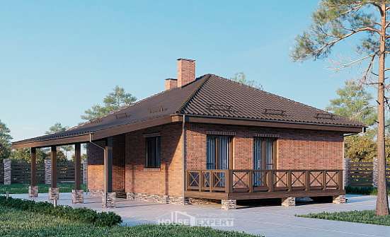 070-006-Л Проект одноэтажного дома, бюджетный дом из керамзитобетонных блоков Димитровград | Проекты домов от House Expert