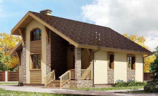 080-002-П Проект одноэтажного дома, недорогой домик из газобетона Димитровград | Проекты домов от House Expert