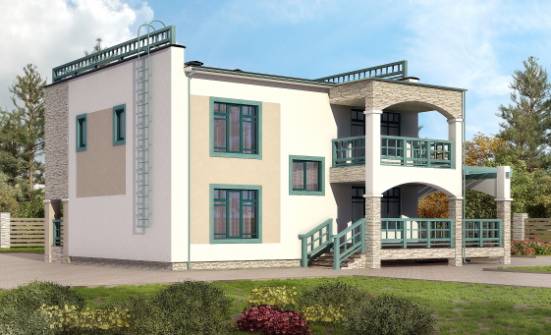 150-010-П Проект двухэтажного дома, красивый коттедж из кирпича Ульяновск | Проекты домов от House Expert