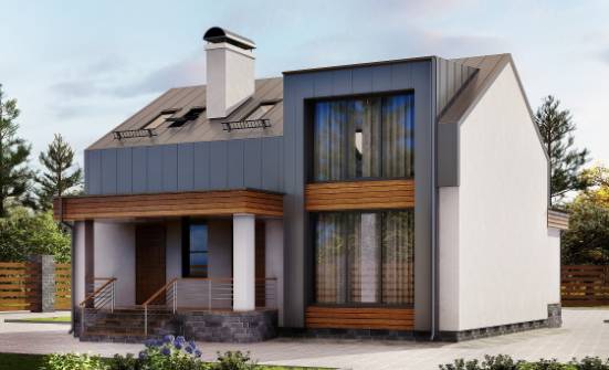 120-004-П Проект двухэтажного дома мансардой, простой дом из газосиликатных блоков Димитровград | Проекты домов от House Expert
