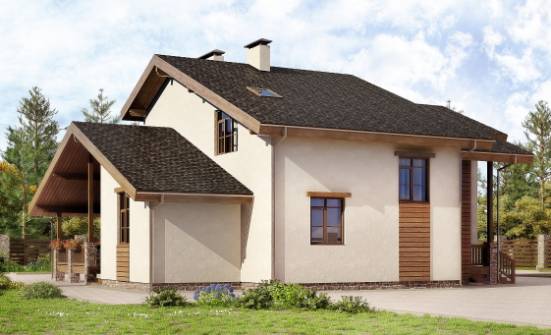 240-003-П Проект двухэтажного дома с мансардой, просторный коттедж из кирпича Димитровград | Проекты домов от House Expert