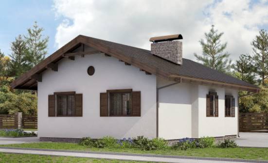 090-002-П Проект одноэтажного дома, скромный коттедж из кирпича Димитровград | Проекты домов от House Expert