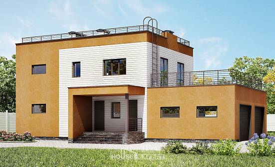 180-012-П Проект двухэтажного дома и гаражом, современный дом из кирпича Димитровград | Проекты домов от House Expert