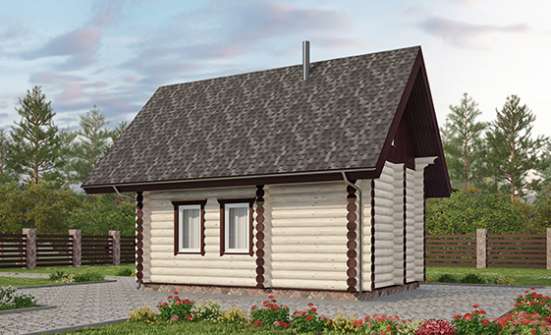 035-001-Л Проект бани из бревен Ульяновск | Проекты одноэтажных домов от House Expert