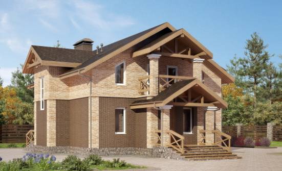 160-014-П Проект двухэтажного дома, доступный домик из поризованных блоков Димитровград | Проекты домов от House Expert