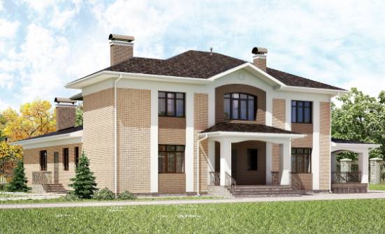 520-001-П Проект трехэтажного дома, просторный коттедж из пеноблока Димитровград | Проекты домов от House Expert