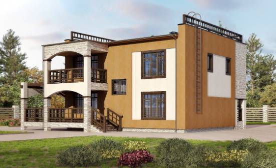 150-010-Л Проект двухэтажного дома, классический коттедж из кирпича Димитровград | Проекты домов от House Expert
