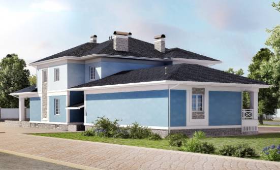 620-001-П Проект трехэтажного дома, гараж, красивый домик из арболита Димитровград | Проекты домов от House Expert