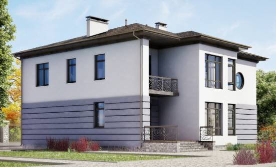 300-006-Л Проект двухэтажного дома и гаражом, классический загородный дом из кирпича Димитровград | Проекты домов от House Expert