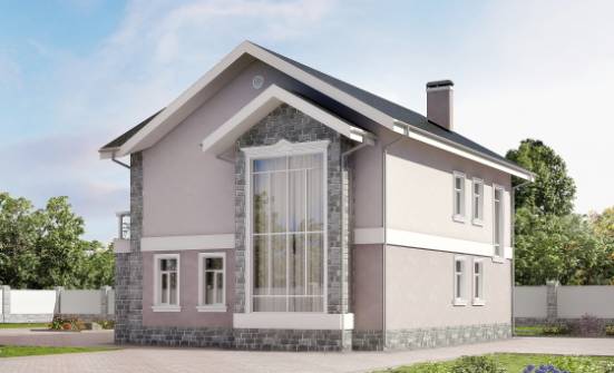 170-008-П Проект двухэтажного дома, классический загородный дом из теплоблока Димитровград | Проекты домов от House Expert