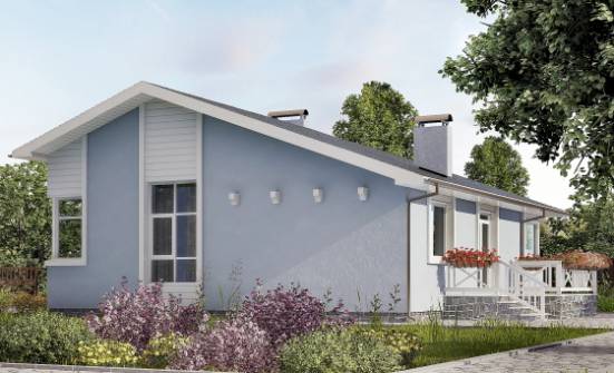 110-003-Л Проект одноэтажного дома, бюджетный коттедж из арболита Ульяновск | Проекты домов от House Expert