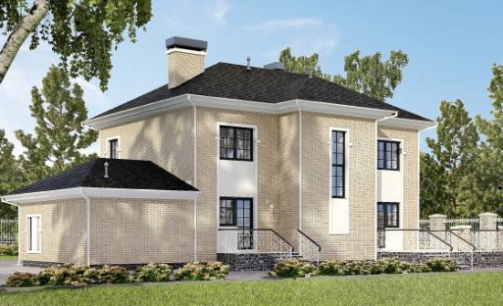 180-006-П Проект двухэтажного дома, гараж, красивый загородный дом из кирпича Димитровград | Проекты домов от House Expert