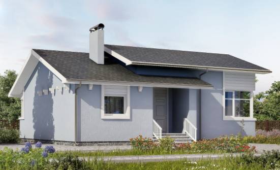 110-003-Л Проект одноэтажного дома, бюджетный коттедж из арболита Ульяновск | Проекты домов от House Expert