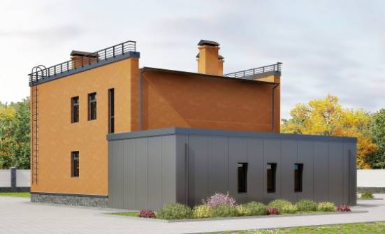 260-002-Л Проект двухэтажного дома, гараж, классический загородный дом из поризованных блоков Ульяновск | Проекты домов от House Expert