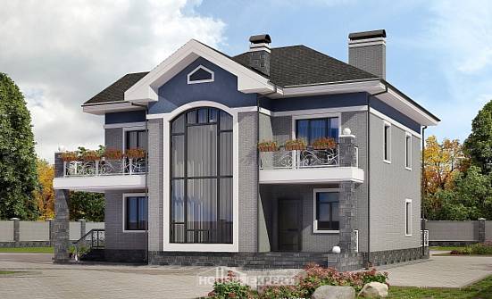 200-006-Л Проект двухэтажного дома, просторный дом из кирпича Ульяновск | Проекты домов от House Expert