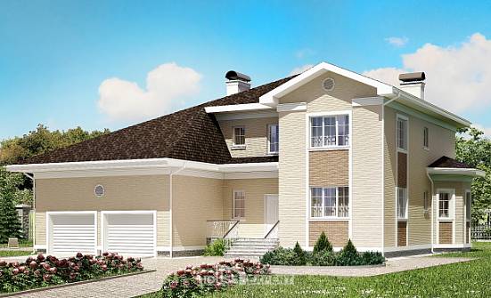 335-001-Л Проект двухэтажного дома, гараж, огромный коттедж из кирпича Димитровград | Проекты домов от House Expert