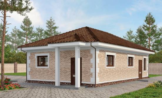070-005-П Проект гаража из кирпича Димитровград | Проекты домов от House Expert
