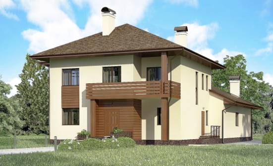 300-001-П Проект двухэтажного дома, огромный загородный дом из кирпича Ульяновск | Проекты домов от House Expert