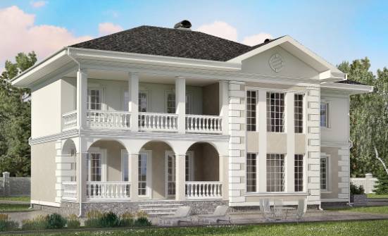 340-002-П Проект двухэтажного дома и гаражом, просторный домик из кирпича Димитровград | Проекты домов от House Expert