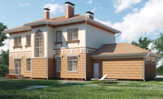 285-001-Л Проект двухэтажного дома и гаражом, большой дом из кирпича Димитровград | Проекты домов от House Expert
