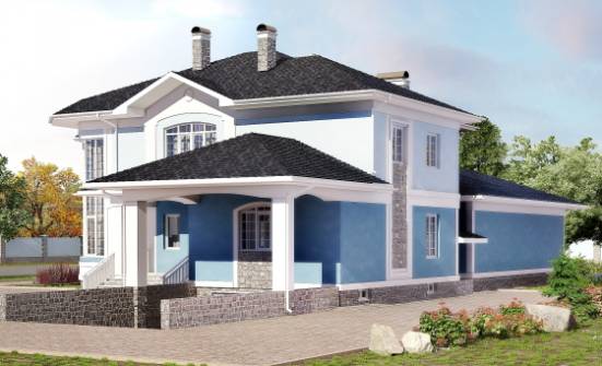 620-001-П Проект трехэтажного дома, гараж, красивый домик из арболита Димитровград | Проекты домов от House Expert