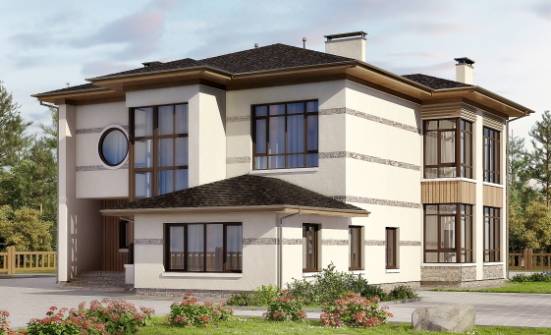345-001-П Проект двухэтажного дома, огромный дом из бризолита Димитровград | Проекты домов от House Expert