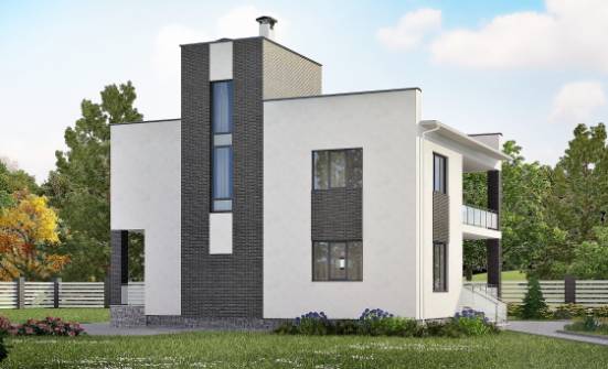 225-001-П Проект двухэтажного дома, классический дом из бризолита Ульяновск | Проекты домов от House Expert