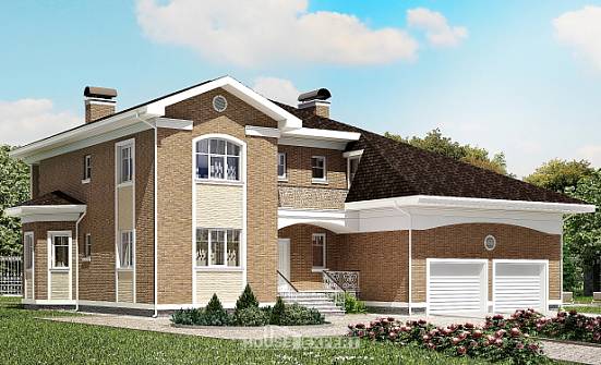 335-002-П Проект двухэтажного дома, гараж, современный коттедж из кирпича Димитровград | Проекты домов от House Expert